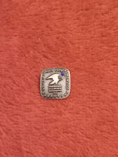 ORIGINAL USPS 45YR 10K G.F. PIN SMALL BLUE DIAMOND OLD MAIN CHICAGO U.S.P.  NEW picture
