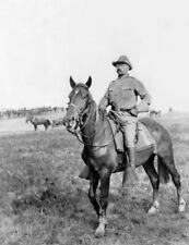 Teddy Roosevelt On Horseback In 1898 War with Cuba 8 x 10 Photo picture