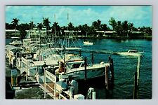Pompano Beach FL-Florida, Hillsboro Inlet, Vintage Postcard picture