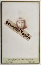 CDV Emile TOURTIN 1882 girl named Alice LIÉBARD born 31/07/1877 D676 picture
