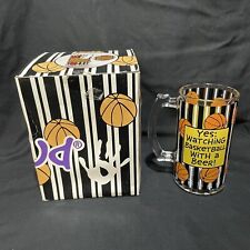 Our Name Is Mud Watching Basketball Beer Drinking Mug Glass Brand New 2010 picture
