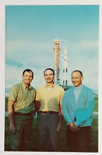 Apollo 11 Crew Astronauts Kennedy Space Center NASA FL Koppel Postcard c1970s picture