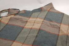 VINTAGE Tan, grey, green Union made 100% wool Waist APRON Made in USA, 26