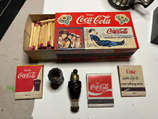 Vintage 1960's-80's Coca-Cola matchbook lot Large coke bottle lighter picture
