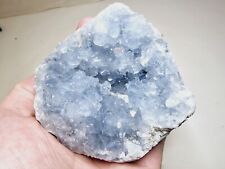 Beautiful Sparkling Blue Celestite Geode Celestine Crystal Cluster 9 x 8 x 4 cm picture