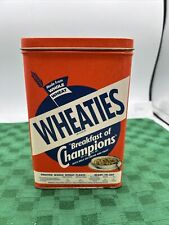 Wheaties Tin Box Breakfast of Champions  1993 Cereal Orange Collectible Tin  picture