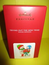 2020 Hallmark Trying Out the New Trike 13th Making Memories Snowman New MIB picture