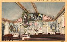 St. Anne Shrine Relic Religious Monument Lake Wales Florida FL Vintage Postcard picture