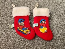An American Tail 1986 Three 3 Christmas Stockings By Sears & McDonalds Zip Up picture