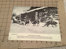 original United Airlines (Mail) school poster; #8 -- the Alaskan Dog Mail picture