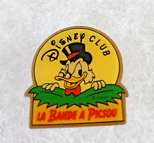 DISNEY CLUB~DUCK TALES~SCROOGE~FRENCH (Vintage GWP in magazine) PIN~FREE SHPG picture
