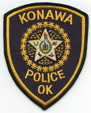 KONAWA OKLAHOMA OK POLICE PATCH picture