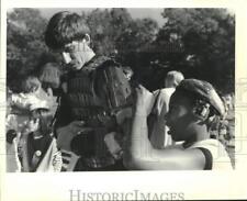 1989 Press Photo Louisiana Renaissance Festival - Renata Davidson, Donald Sivori picture
