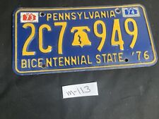 Pennsylvania 1971 BICENTENNIAL STATE License Plate # 2C7-949 picture