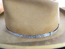 Rare Womens Vintage Sterling Silver etched Western Cowboy Fleming Hat Band picture