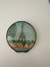 Antique Paris Eiffel Tower Enamel Makeup Compact picture