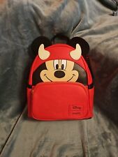 Loungefly Disney Mickey Mouse Devil Glow in the Dark Mini Backpack picture
