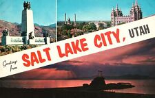 Vintage Postcard 1963 Greetings From Beautiful Salt Lake City Utah UT picture