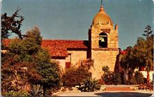 Bell Tower San Carlos Mission Carmel California Ca Padre Junipero Color Postcard picture