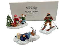 Vintage Department 56 The Original Snow Village Skaters & Skiers Retired #5475-5 picture