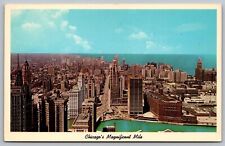 Chicago Illinois Michigan Avenue North Section Lake Front Aerial View Postcard picture