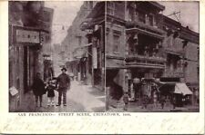 Vintage Postcard Street Scene Chinatown Dan Francisco CA,1906 Undivided Back picture