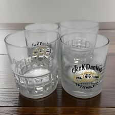 4 Jack Daniels Whiskey Rock Bourbon Cocktail Glass 2 Old No.7 & 2 Gentleman Jack picture
