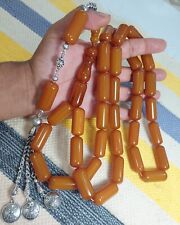 old bacalite  large amber 15*33 mm original colection colossal rosary picture