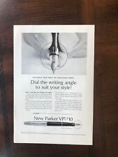 1963 vintage original print ad Parker VP 14k Gold Point Ink Pen picture