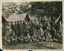 1932 Press Photo Officers of the 392nd Inf. Res. at the CMT Camp at Plattsburg picture