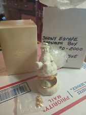 MINT Never Opened Vintage Lenox Snowman Box W/Pendant picture