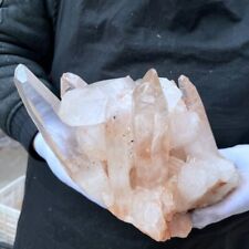 9.43LB Natural rare white water crystal cluster backbone mineral specimen picture