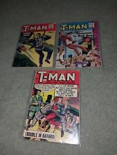 T-Man #14, 26, 29 lot Quality Comics 1954 Golden Age Hitler Cover Nice Copys  picture