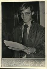 1974 Press Photo Marck Griffin, 17-year-old Indiana Justice of the Peace. picture