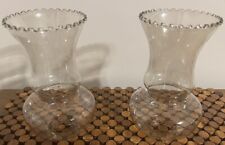 Pair Of Vintage Glass Oil Lamp Shades  picture
