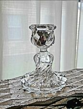Baccarat Crystal vintage Candle Holder - Discontinued Swirl Bambous Pattern -... picture