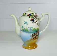 Vintage Chikaramachi Teapot With Lid Floral Japan Hand Painted picture