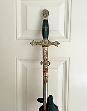 Antique ULTIMATE KNIGHTS TEMPLAR WARRIOR SWORD Precious Ornate MASONIC *RARE* picture
