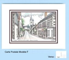 CP F 58405 POSTCARD DRAWING 2 nets brown 58 MESVES SUR LOIRE picture