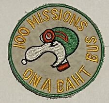 Snoopy Patch - 100 Missions - Baht Bus - USAF Thailand RnR - Vietnam War picture