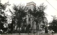 Wadena Minnesota~Battlement Tower of United Methodist Episcopal Church RPPC 1946 picture