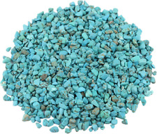 1 Lb Howlite Turquoise Small Tumbled Chips Crushed Stone Healing picture
