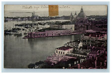 c1910s Bird's Eye View of Venice, Italy Posted Antique Postcard picture