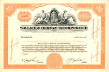 Wallace and Tiernan Incorporated - Specimen Stocks & Bonds picture