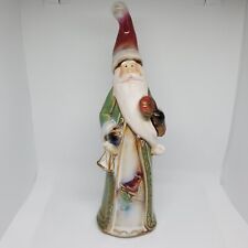 Old World Style Santa Claus Glazed Porcelain Figurine Christmas 8.25