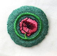 NEW GARDEN FLOWER 1948-54 Girl Scout Badge Intermediate, BMG Patch  picture