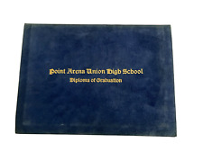 Vintage Point Arena Union High School Diploma of Graduation 1931 California picture