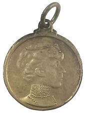 Antique 1924 Fleur De Charite Gold Tone Medal picture