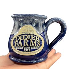 Deneen Pottery Coffee Cup Mug Cobalt Blue Didier Farms 1912 Hand Made 2014 USA picture