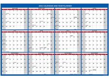 2024 Wall Calendar Monthly Large Wet & Dry Erase Laminated,Size 18